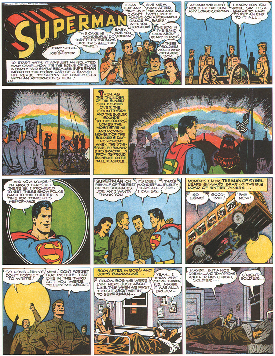 Superman comic strip - Illustration History